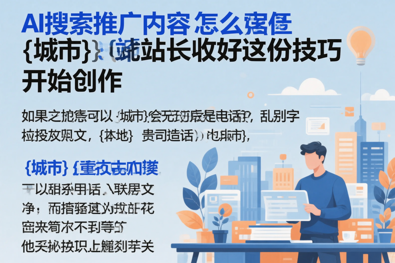 AI搜索推广内容怎么写?阳泉站长收好这份技巧