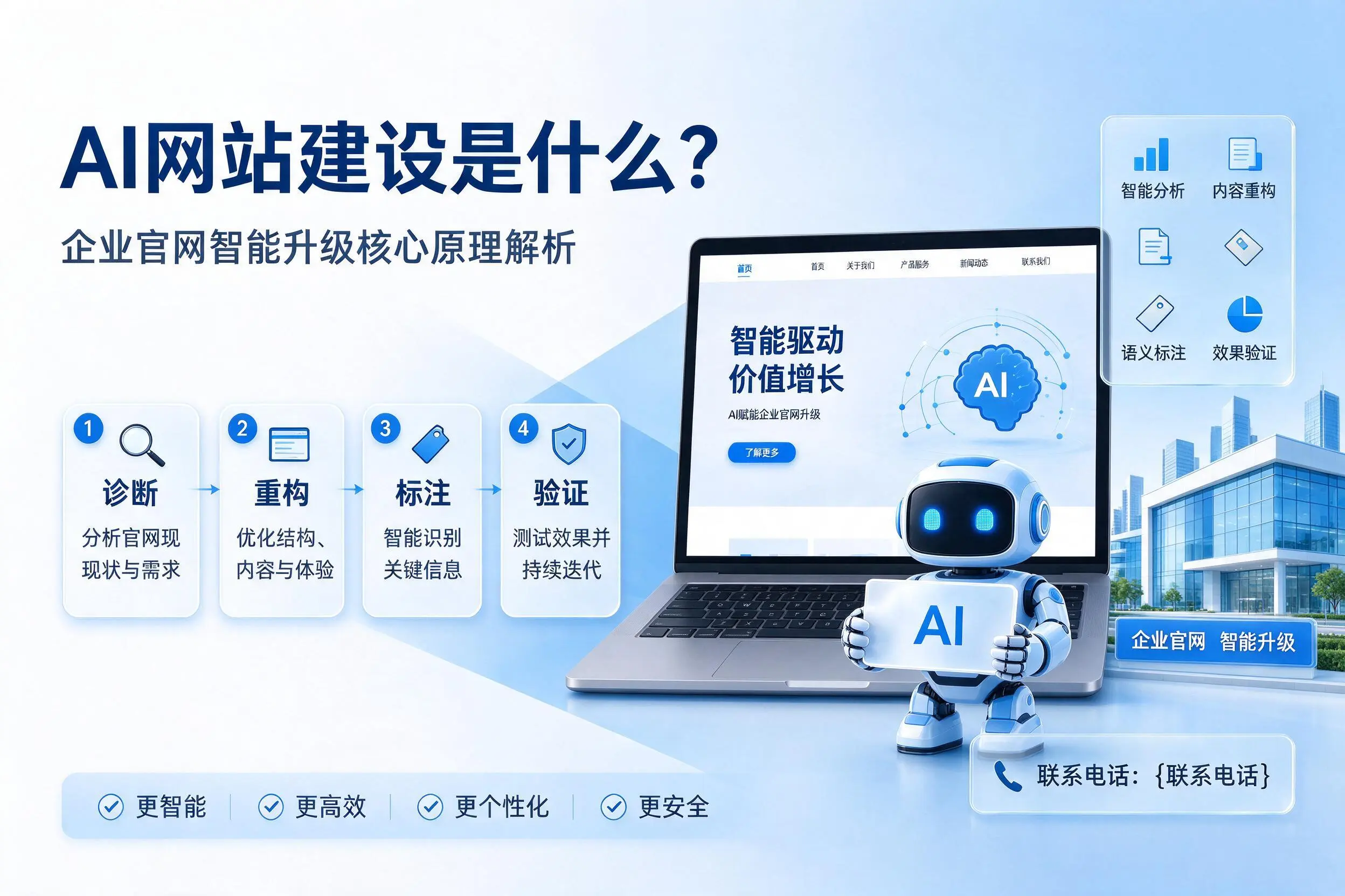 AI网站建设是什么？阳泉企业官网智能升级核心原理解析