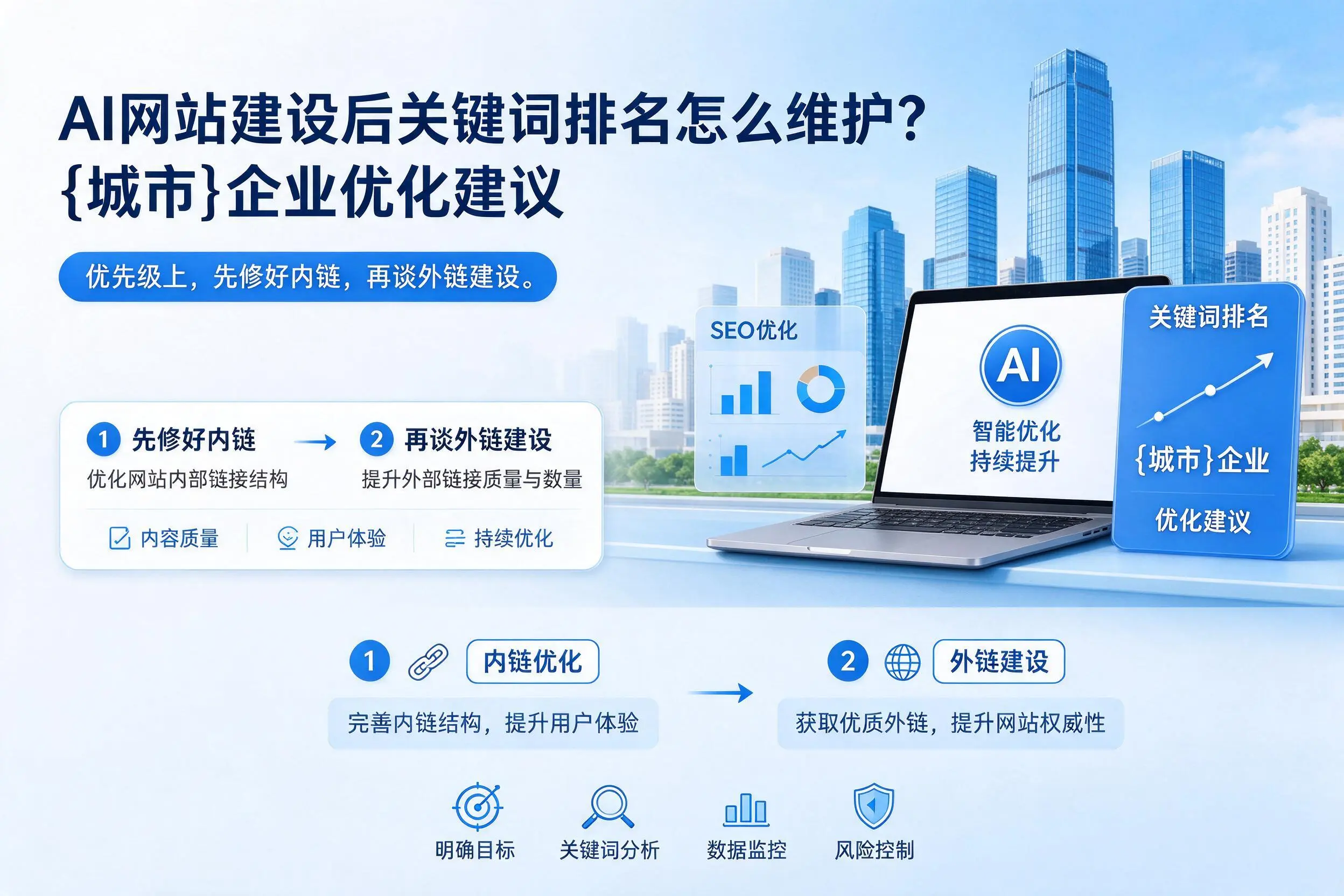 AI网站建设后关键词排名怎么维护？阳泉企业优化建议