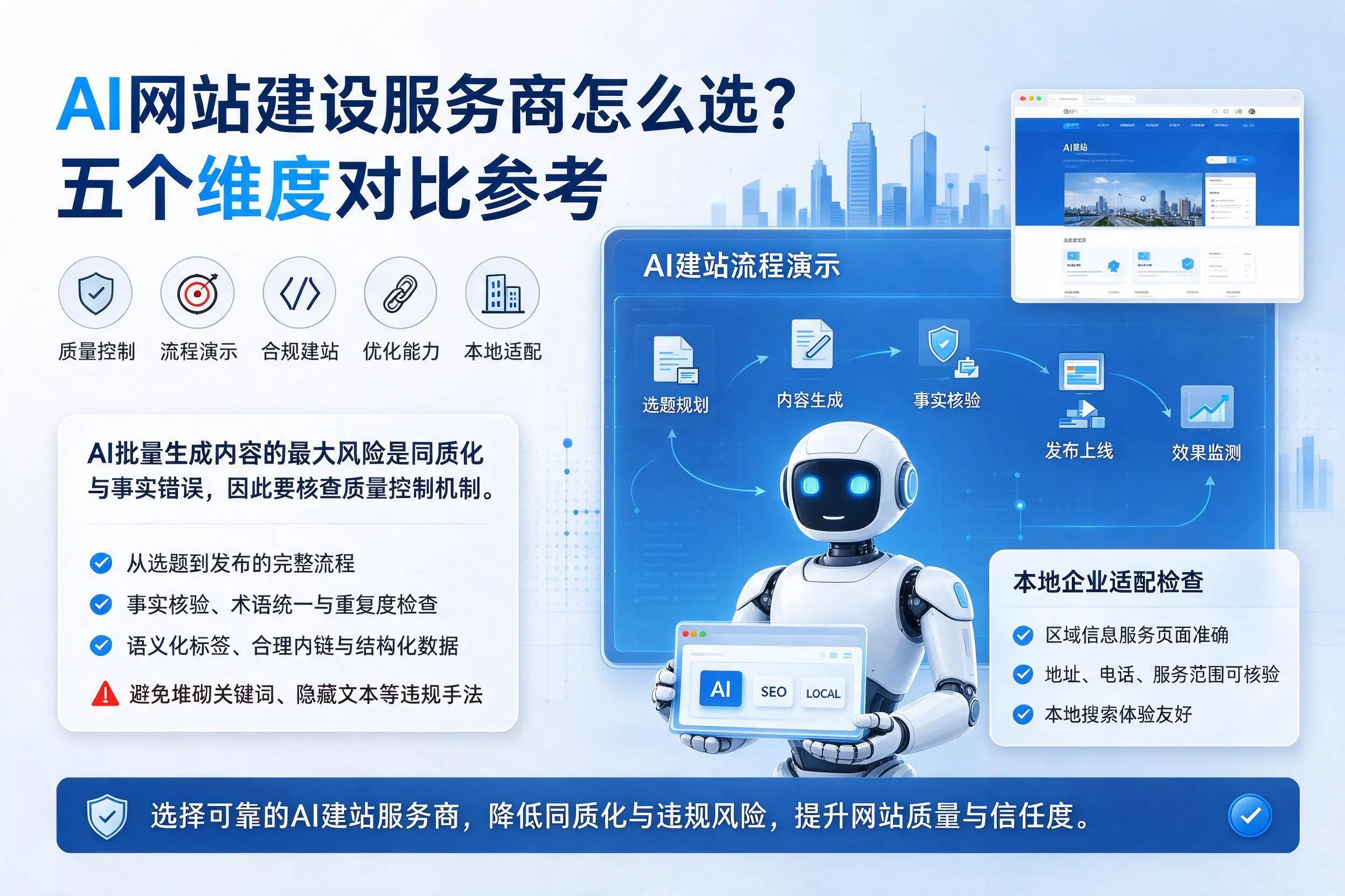 阳泉AI网站建设服务商怎么选?五个维度对比参考